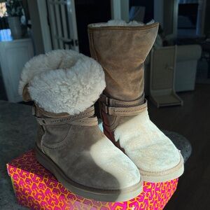 UGG Tan Shearling Boots